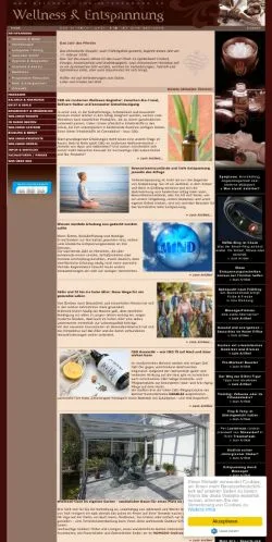 스폰서 기사용 독일 매체 Wellness Und Entspannung 사이트 미리보기