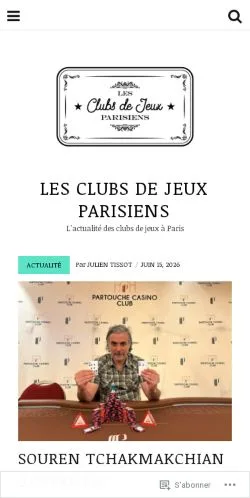 Vista previa del sitio Les Clubs De Jeux Parisiens, medio de Francia para artículos patrocinados