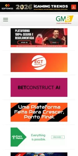 Forhåndsvisning av nettstedet Games Magazine Brasil, medium fra Spania for sponsede artikler