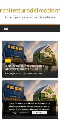 Anteprima del sito Architettura Del Moderno, media di Italia per articoli sponsorizzati