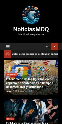 Anteprima del sito NoticiasMDQ, media di Spagna per articoli sponsorizzati