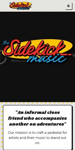 Anteprima del sito Sidekick Music V2, media di Stati Uniti per articoli sponsorizzati