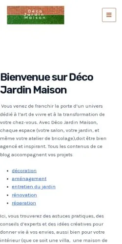 Vista previa del sitio Déco Jardin Maison, medio de Francia para artículos patrocinados