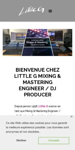 Anteprima del sito Little G Mixing Mastering, media di Francia per articoli sponsorizzati