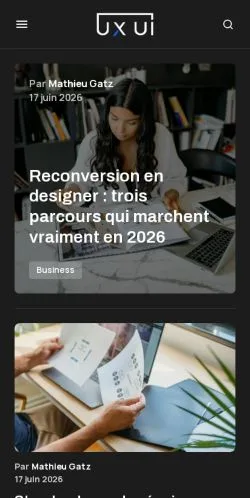 스폰서 기사용 프랑스 매체 Design UX-UI 사이트 미리보기