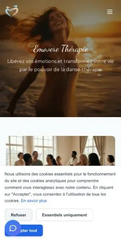 Anteprima del sito Emovere Thérapie, media di Francia per articoli sponsorizzati