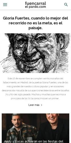 Anteprima del sito Fuencarral-El Pardo, media di Spagna per articoli sponsorizzati