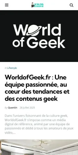 Anteprima del sito Quentin En Champagne, media di Francia per articoli sponsorizzati