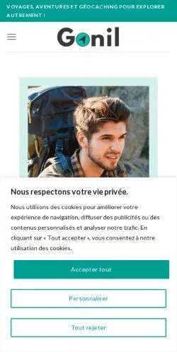 Aperçu du site Gonil, média de France pour articles sponsorisés