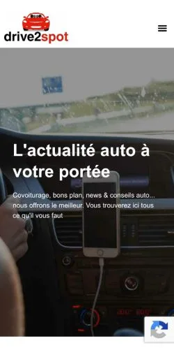 Anteprima del sito Drive2spot, media di Francia per articoli sponsorizzati