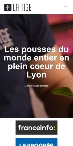 스폰서 기사용 프랑스 매체 La Tige Lyon 사이트 미리보기