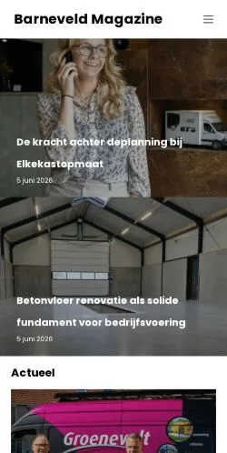Anteprima del sito Barneveld Magazine, media di Paesi Bassi per articoli sponsorizzati