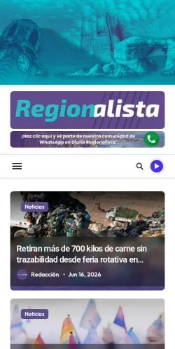 Anteprima del sito Diario Regionalista Antofagasta, media di Spagna per articoli sponsorizzati