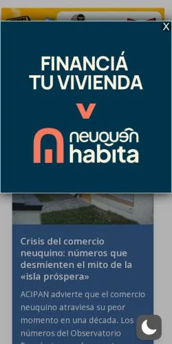 Pré-visualização do site Realidad Sanmartinense, meio de Espanha para artigos patrocinados