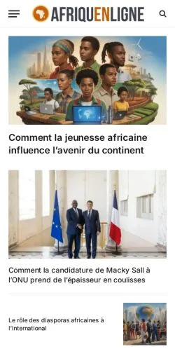 Anteprima del sito Afriquenligne, media di Francia per articoli sponsorizzati