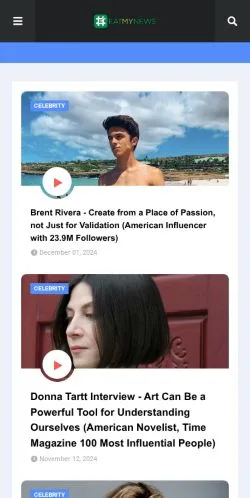 Anteprima del sito Eat My News, media di Stati Uniti per articoli sponsorizzati