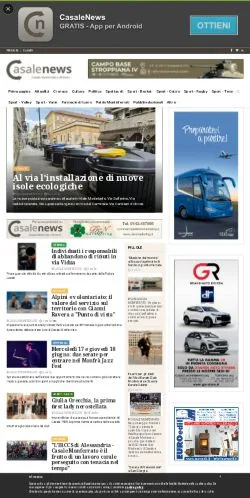 Anteprima del sito Casale News, media di Italia per articoli sponsorizzati
