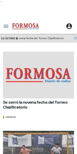 Anteprima del sito Diario Formosa, media di Spagna per articoli sponsorizzati