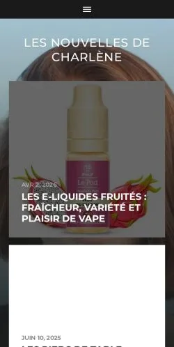 Anteprima del sito Les Nouvelles de Charlène, media di Francia per articoli sponsorizzati