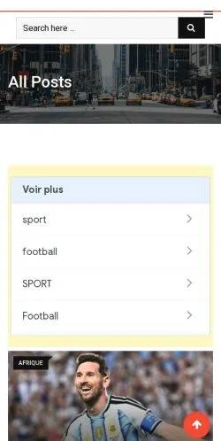 Anteprima del sito Bénin Football, media di Francia per articoli sponsorizzati