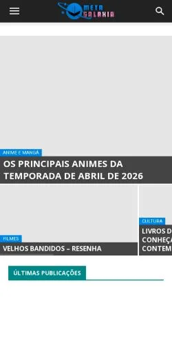Anteprima del sito Meta Galáxia, media di Brasile per articoli sponsorizzati