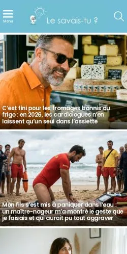 Anteprima del sito Le Savais-Tu, media di Francia per articoli sponsorizzati