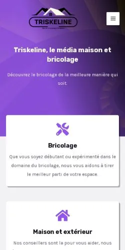 Anteprima del sito Triskeline, media di Francia per articoli sponsorizzati