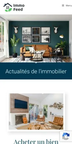 スポンサード記事向けのフランスメディア、Immo Feedのサイトプレビュー