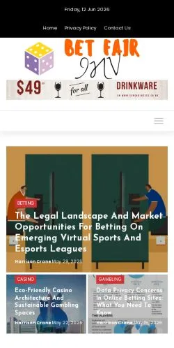 Voorbeeld van de site Betfair INV, medium uit Verenigde Staten voor gesponsorde artikelen