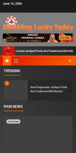 Pré-visualização do site Gambling Lucky Today, meio de Estados Unidos para artigos patrocinados
