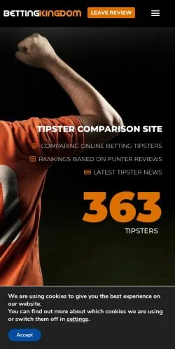 Vista previa del sitio Betting Kingdom, medio de Reino Unido para artículos patrocinados