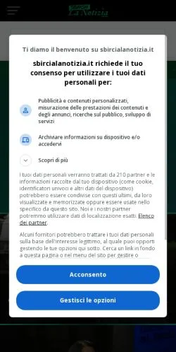 Anteprima del sito Sbircia la Notizia Magazine, media di Italia per articoli sponsorizzati