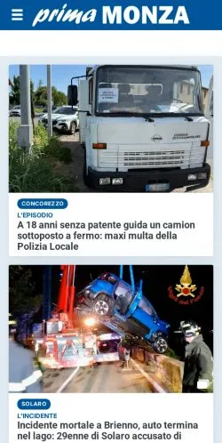 Forhåndsvisning af Prima Monza, medie fra Italien til sponsorerede artikler