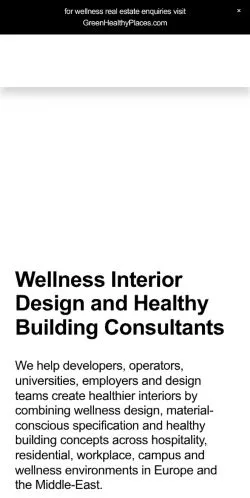 スポンサード記事向けのイギリスメディア、Biofilico Wellnessのサイトプレビュー