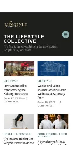 Anteprima del sito The Lifestyle Collective, media di Stati Uniti per articoli sponsorizzati
