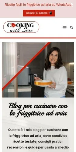Anteprima del sito Cooking With Sere, media di Italia per articoli sponsorizzati