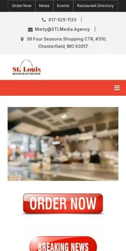 Podgląd witryny St. Louis Restaurant Review, medium z kraju Stany Zjednoczone do artykułów sponsorowanych