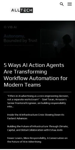 Vorschau der Website All Tech Magazine, Medium aus Vereinigte Staaten für gesponserte Artikel
