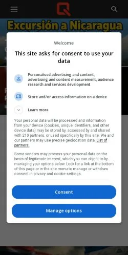 Anteprima del sito Q Costa Rica, media di Stati Uniti per articoli sponsorizzati