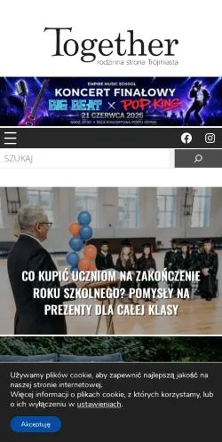 Podgląd witryny Together Magazyn, medium z kraju Polska do artykułów sponsorowanych