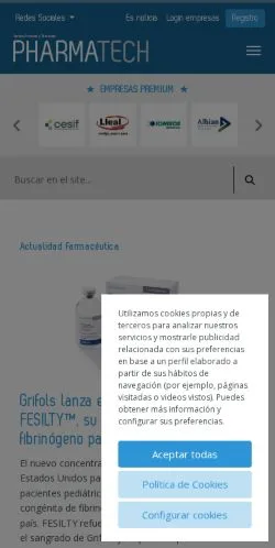 Forhåndsvisning af Pharmatech, medie fra Spanien til sponsorerede artikler