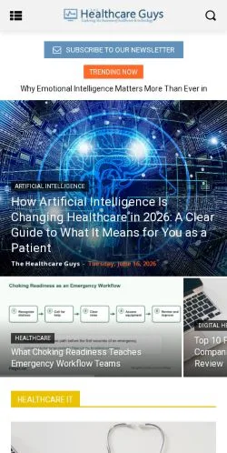 Anteprima del sito The Healthcare Guys, media di Stati Uniti per articoli sponsorizzati