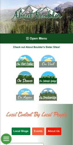 Sponsorlu makaleler için Amerika Birleşik Devletleri medyası About Boulder sitesinin önizlemesi