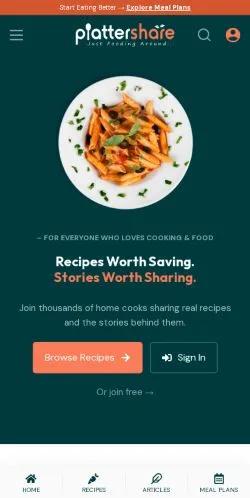 Preview of the Plattershare website, a media outlet in United States for sponsored articles