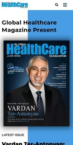 Anteprima del sito Global Healthcare Magazine, media di Stati Uniti per articoli sponsorizzati