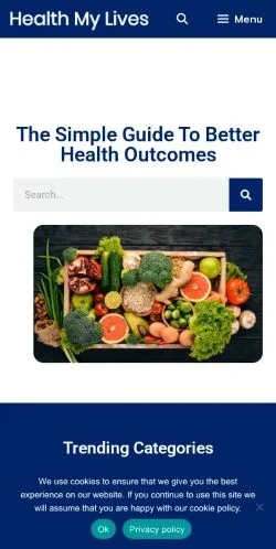 Anteprima del sito Health My Lives, media di Stati Uniti per articoli sponsorizzati