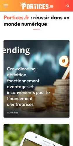 Anteprima del sito Portices, media di Francia per articoli sponsorizzati