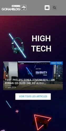 Anteprima del sito Gohanblog, media di Francia per articoli sponsorizzati