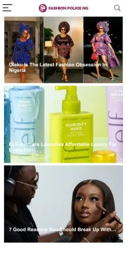 Anteprima del sito Fashion Police NG, media di Stati Uniti per articoli sponsorizzati