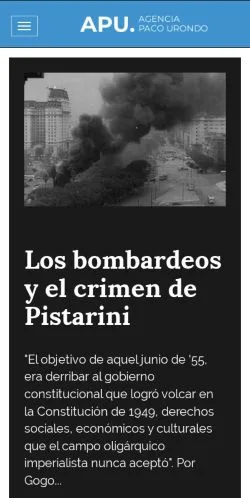 Anteprima del sito Inicio, media di Argentina per articoli sponsorizzati